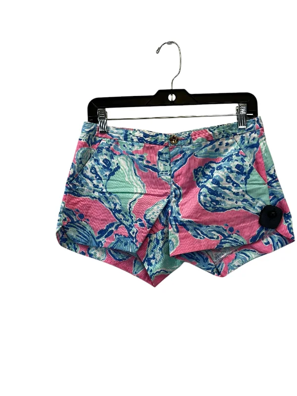 women's knee-length shortsShorts By Lilly Pulitzer In Blue & Pink, Size: 0