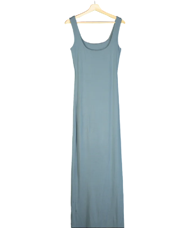 women's machine-washable dressesViveh Blue Sapphire Sleeveless Jersey Maxi Dress UK 4