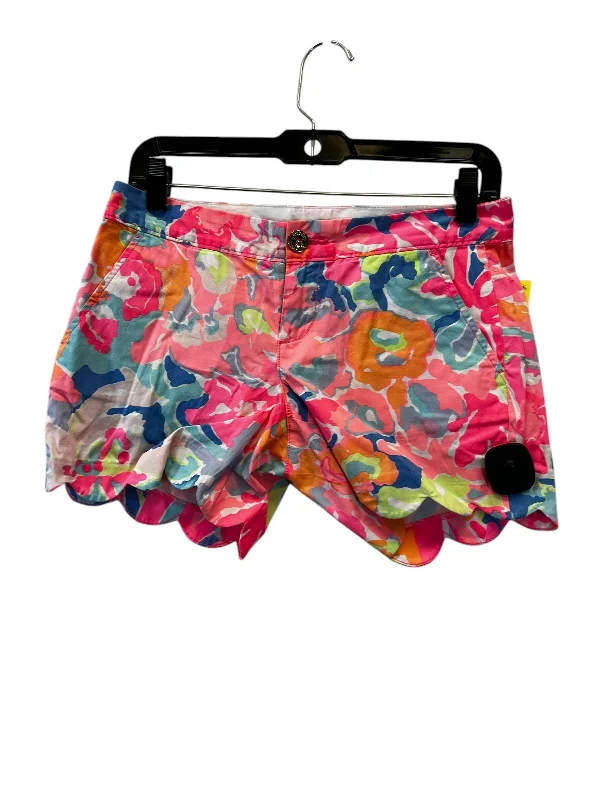 women's straight-leg shortsShorts By Lilly Pulitzer In Orange & Pink, Size: 0