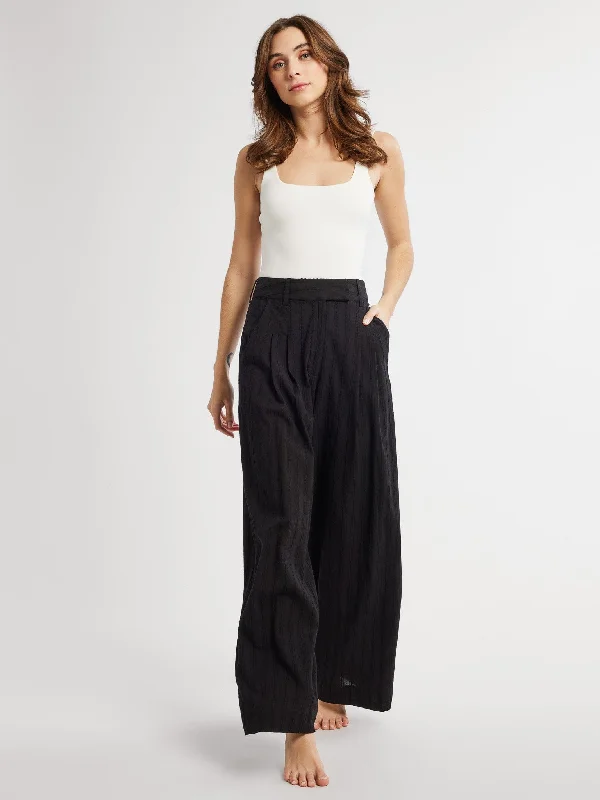 women's wool pantsCara Pant in Noir