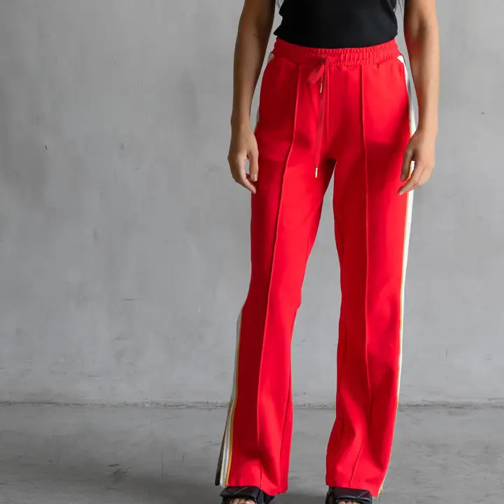 women's chic pantsJordan Interlock Pants Cherry Bomb