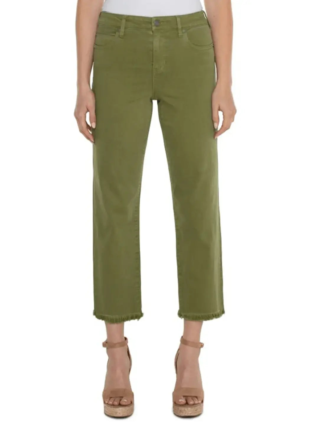 women's high-waisted pantsLiverpool Kennedy Crop Straight Pant