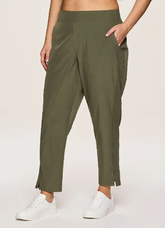 women's mid-rise pantsPlus Everyday Ribbed Ankle Pant