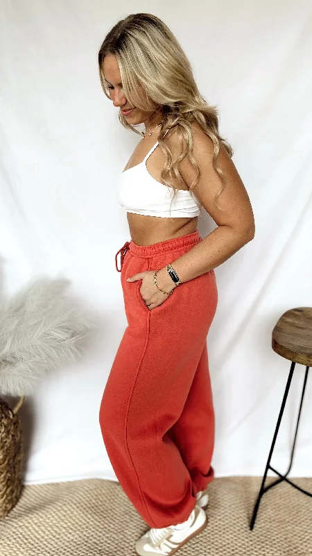 women's cargo pantsThe Blood Orange Joggers