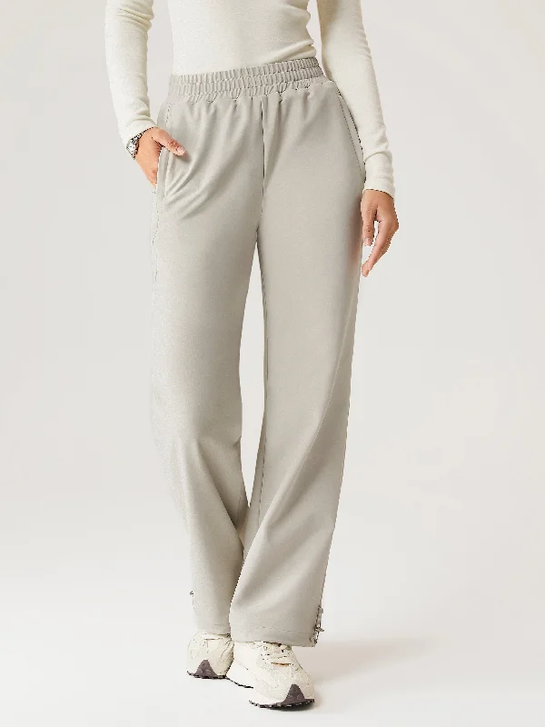 women's casual pantsWater-Proof Fleece-Lined Elastic Waist Pant