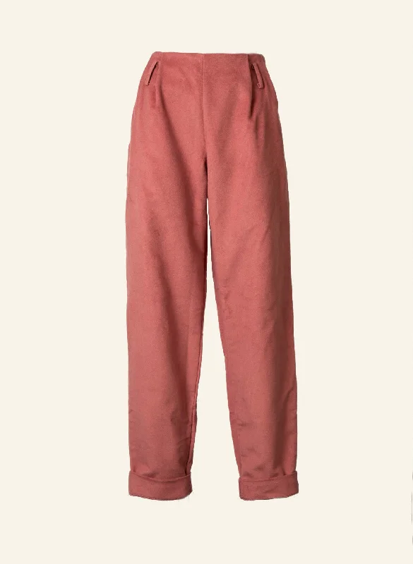 women's patterned pantsWilma Trousers - Pink Moleskine