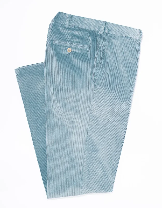 women's affordable dressesLIGHT BLUE CORDUROY PANTS