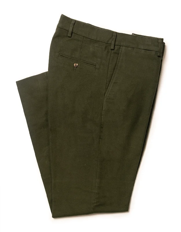 women's formal dressesMOLESKIN PANTS - DARK OLIVE