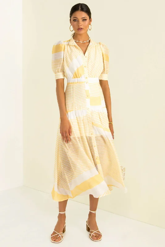 women's retro dressesVenice Dress / Yellow