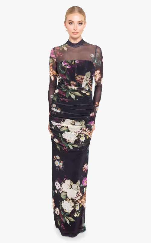 women's high-low dressesBlack Halo - Lexington Bountiful Blossom Gown