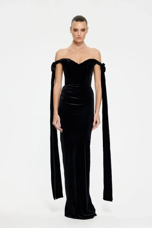 women's luxury dressesGinger Gown Black Velvet