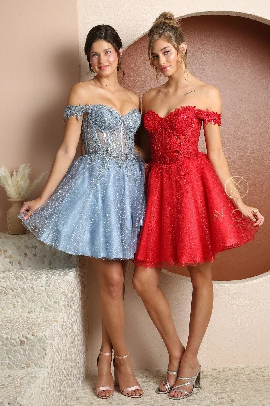 Casual DressHomecoming Short Off Shoulder Prom Dress F731