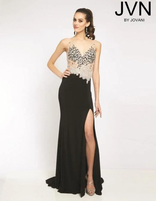 women's designer dressesJovani 20246 Prom Long Sleeveless Formal Dress