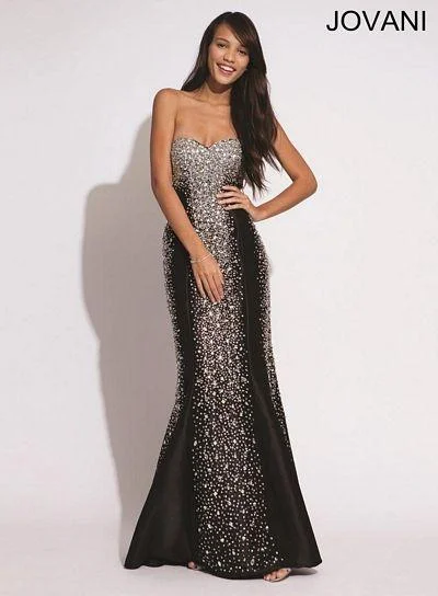 women's work dressesJovani 91151 Strapless Long Mermaid Gown