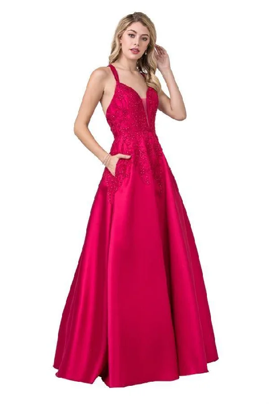 women's wrap dressesLong Prom Formal Spaghetti Straps Ball Gown