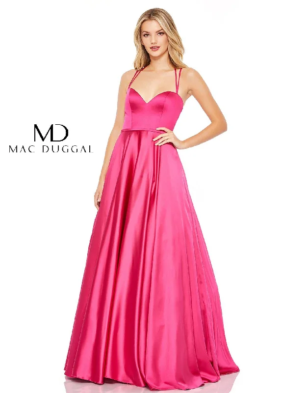 Wedding DressMac Duggal 67559 Prom Spaghetti Strap Long Dress