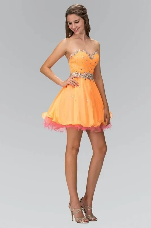 women's machine-washable dressesShort Strapless Prom Dress Homecoming