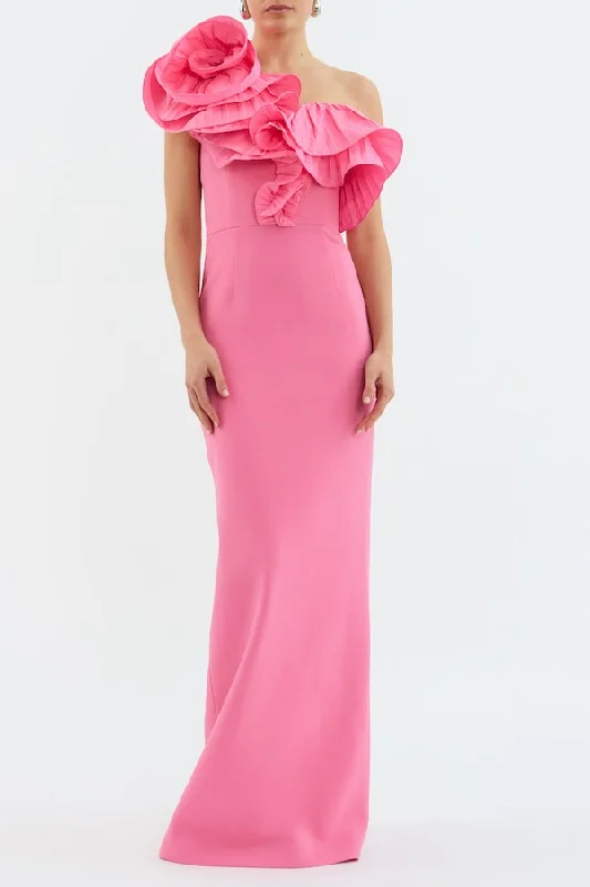 Trumpet DressRosita Gown Shrimp Pink