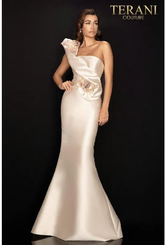 Terani Couture 2011E2424 One Shoulder Long Gown