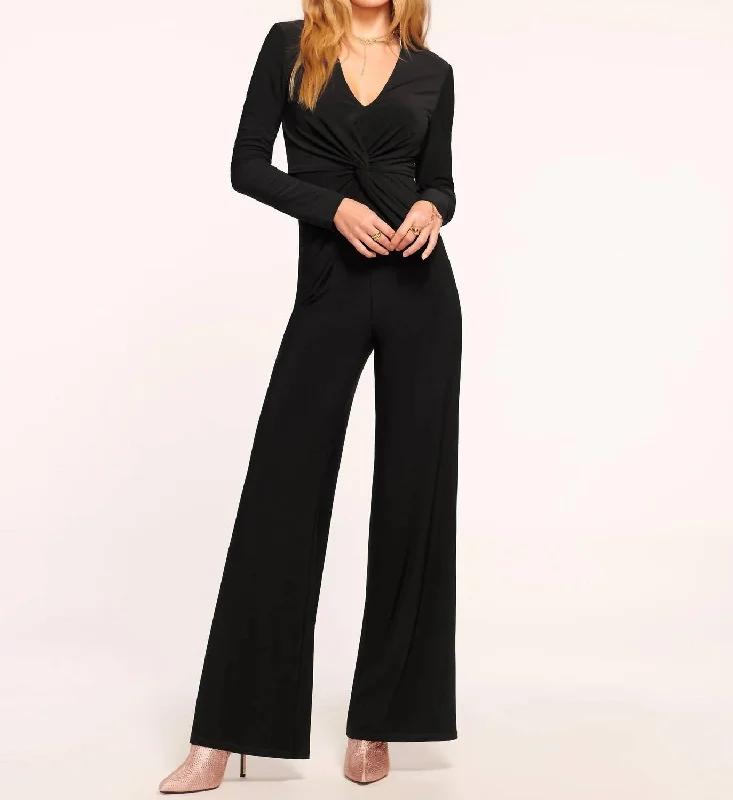 women's loose-fit jumpsuitsAlayna Jumpsuit In Black