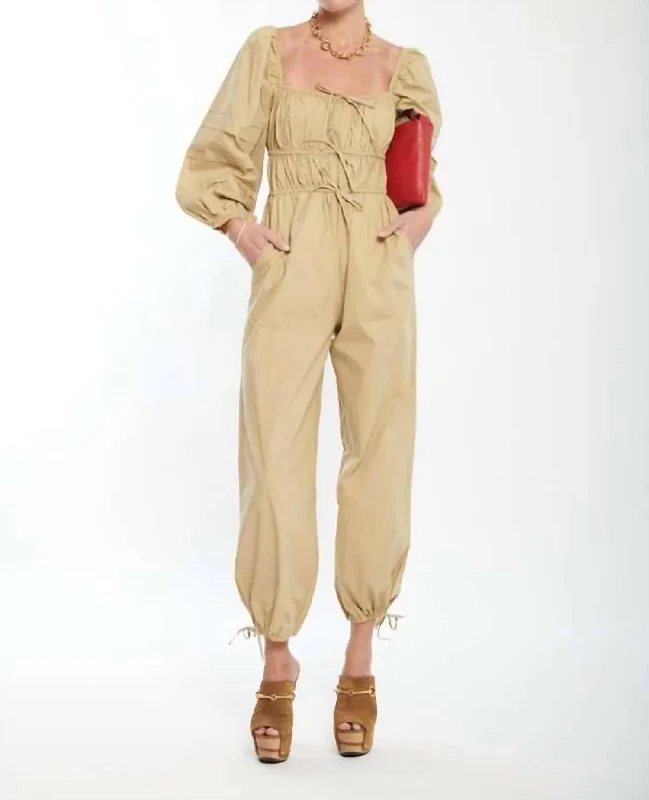 women's jumpsuits for yogaAmalie Jumpsuit in Dune