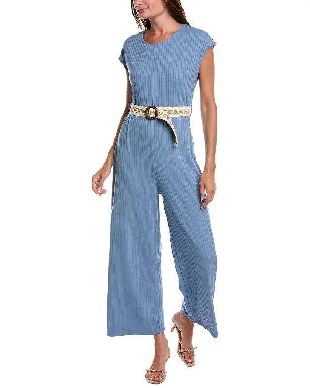 women's jumpsuits with cinched waistsANNA KAY E-Coco Sleeveless Silk-Blend Jumpsuit