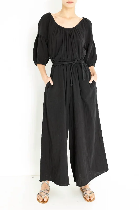 women's jumpsuits for formal eventsCamelia Jumpsuit In Black