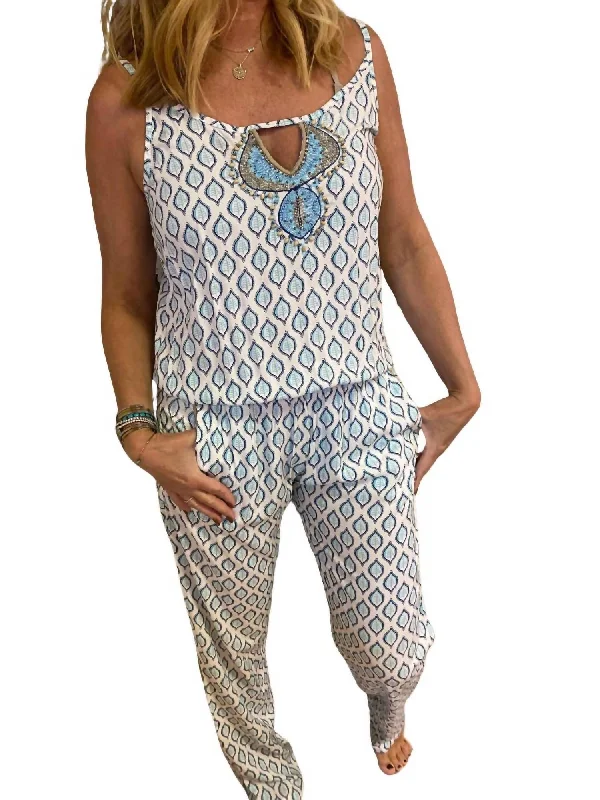 women's cozy jumpsuitsJaipur Jumpsuit In Blue