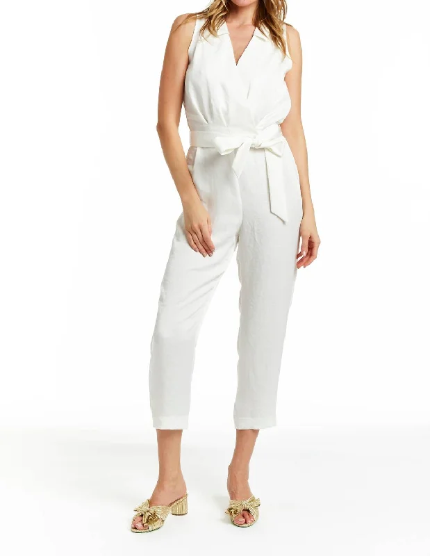 women's jumpsuits for maternity wearKyra Jumpsuit In White