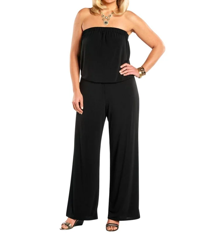 women's jumpsuits for stylish and functional fashionPlus Size Quintessential Jumpsuit In Black