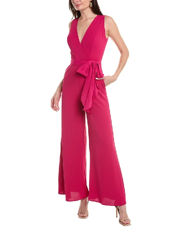 women's jumpsuits for effortless eleganceRene Ruiz Surplice Jumpsuit