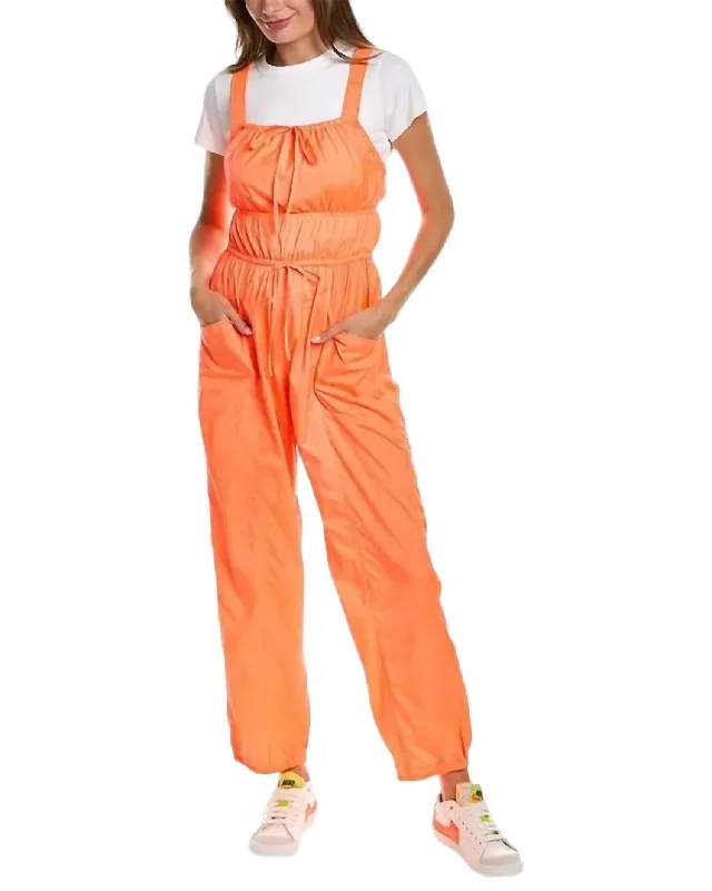 women's jumpsuits made of satinTropic Sport Jumpsuit In Orange