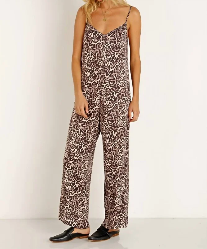 women's jumpsuits made of chiffonWomen's Pippa Jumpsuit In Safari