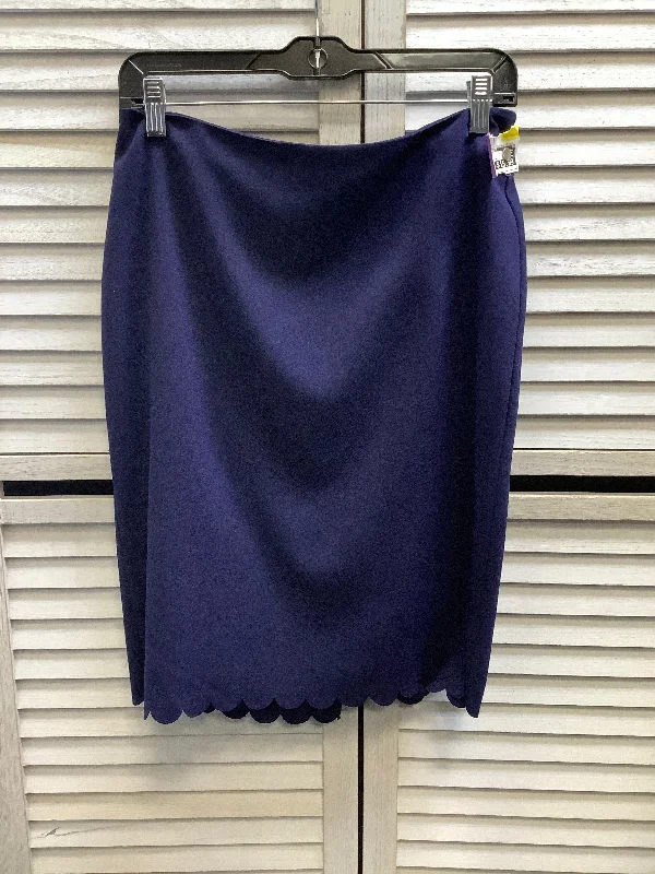 women's zip-up skirtsSkirt Midi By Banana Republic In Blue, Size: 4