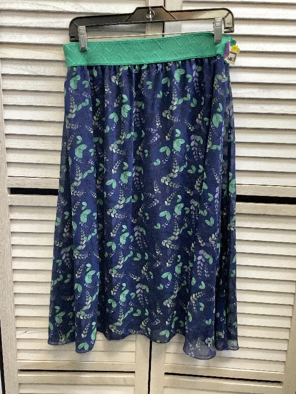 women's floral skirtsSkirt Midi By Lularoe In Blue, Size: S