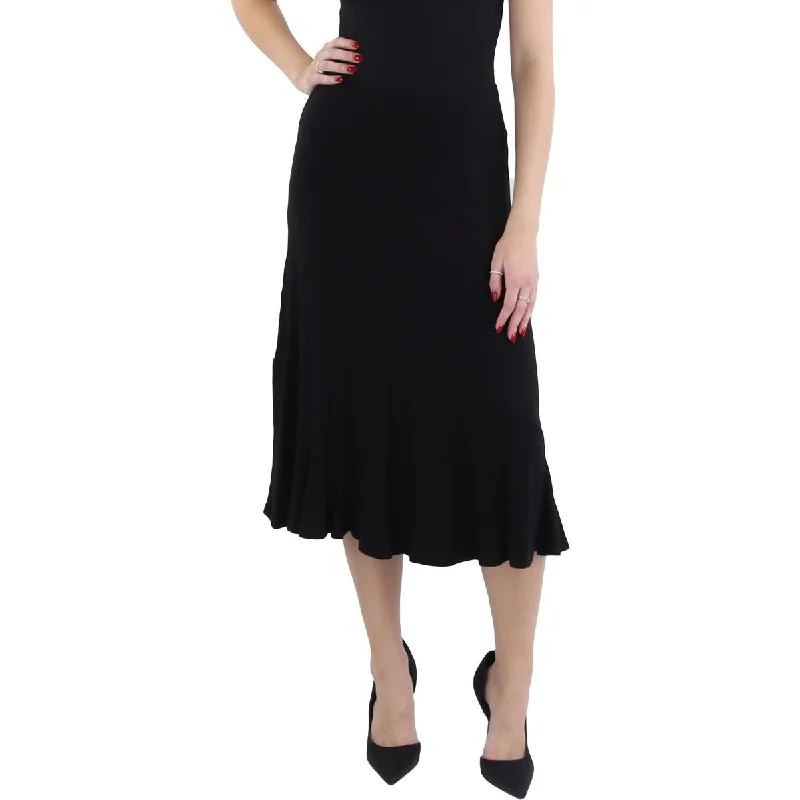 women's loungewear dressy skirtsWomens Office Mid-Calf Midi Skirt